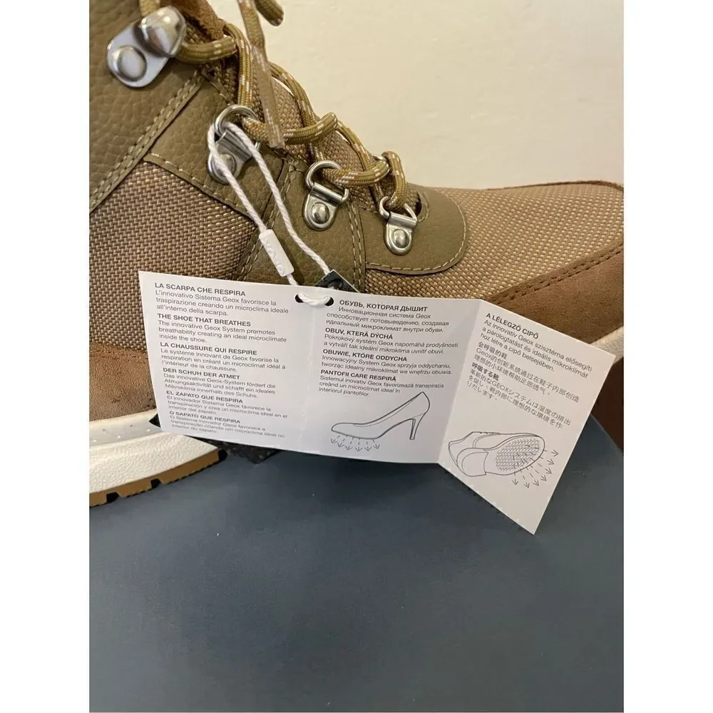 Geox Women’s Braies waterproof, breathable Faux fur hiker boot size 8, NIB